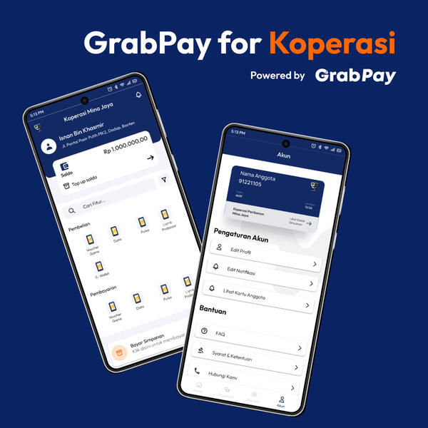 Tampilan GrabPay for Koperasi